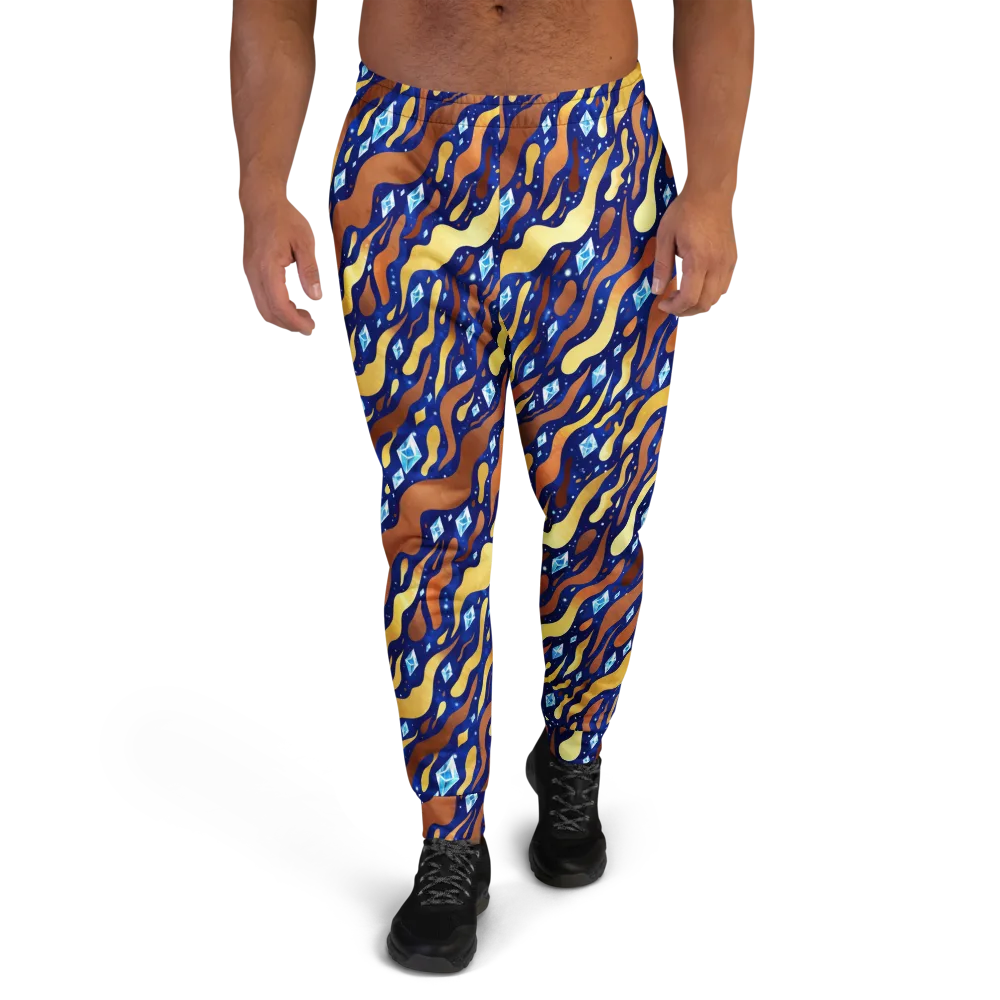 Cosmic Gold Rush on Men's Joggers — Front