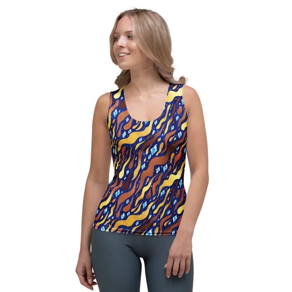 Cosmic Gold Rush on Women's Tank Top — Front