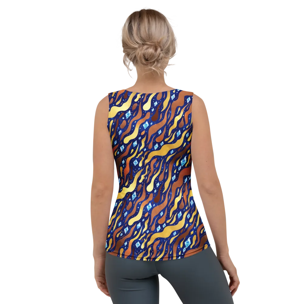 Cosmic Gold Rush on Women's Tank Top — Back