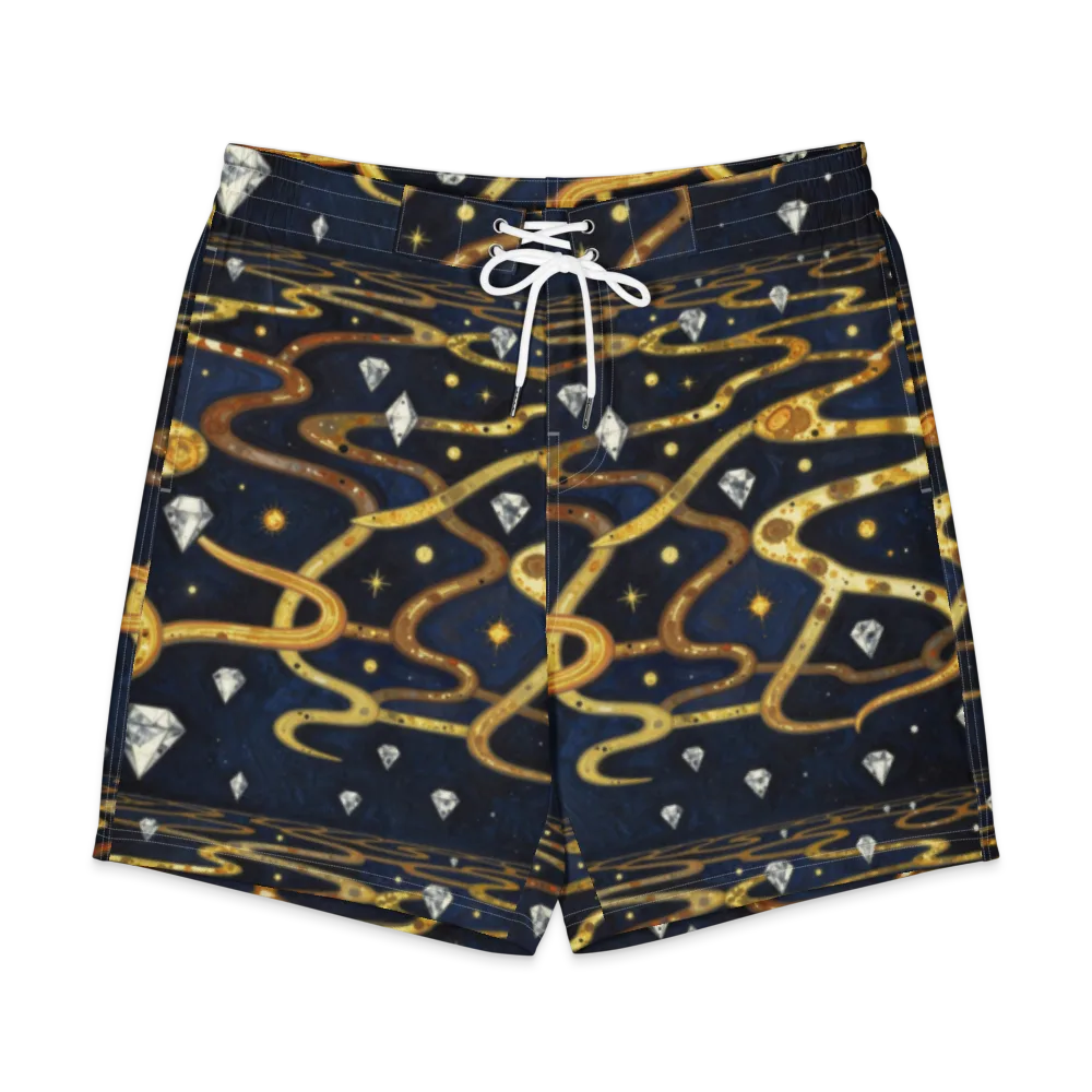 Celestial Goldway on Men's Board Shorts — Front
