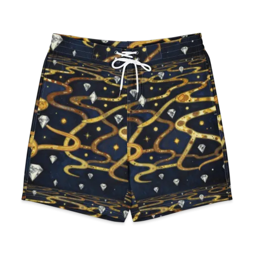 Celestial Goldway on a Men's Board Shorts