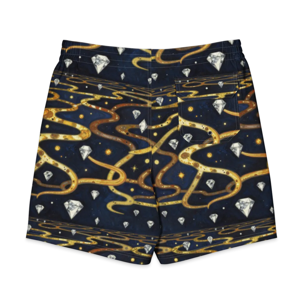 Celestial Goldway on Men's Board Shorts — Back