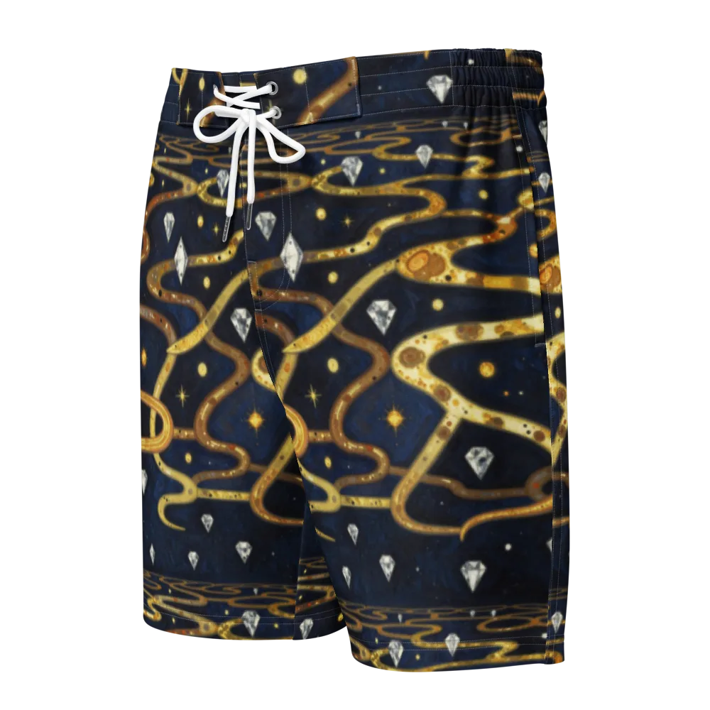 Celestial Goldway on Men's Board Shorts — Front