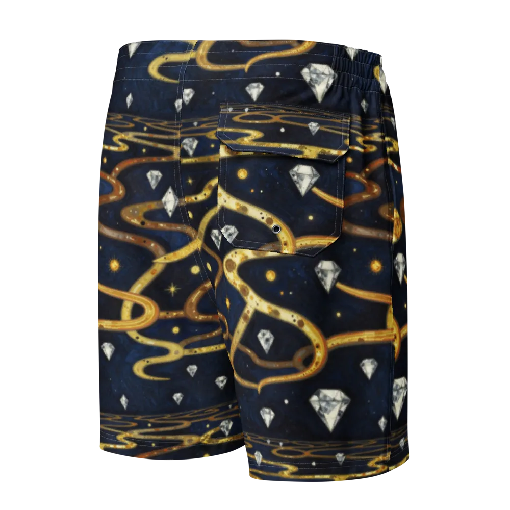 Celestial Goldway on Men's Board Shorts — Back