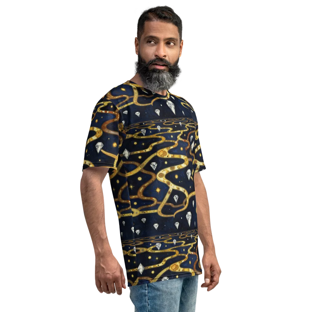 Celestial Goldway on Men's Crew Neck T-Shirt — Right