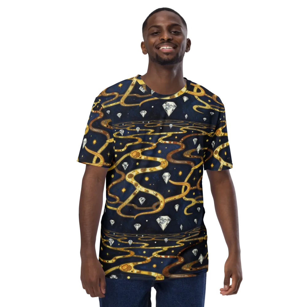 Celestial Goldway on Men's Crew Neck T-Shirt — Front