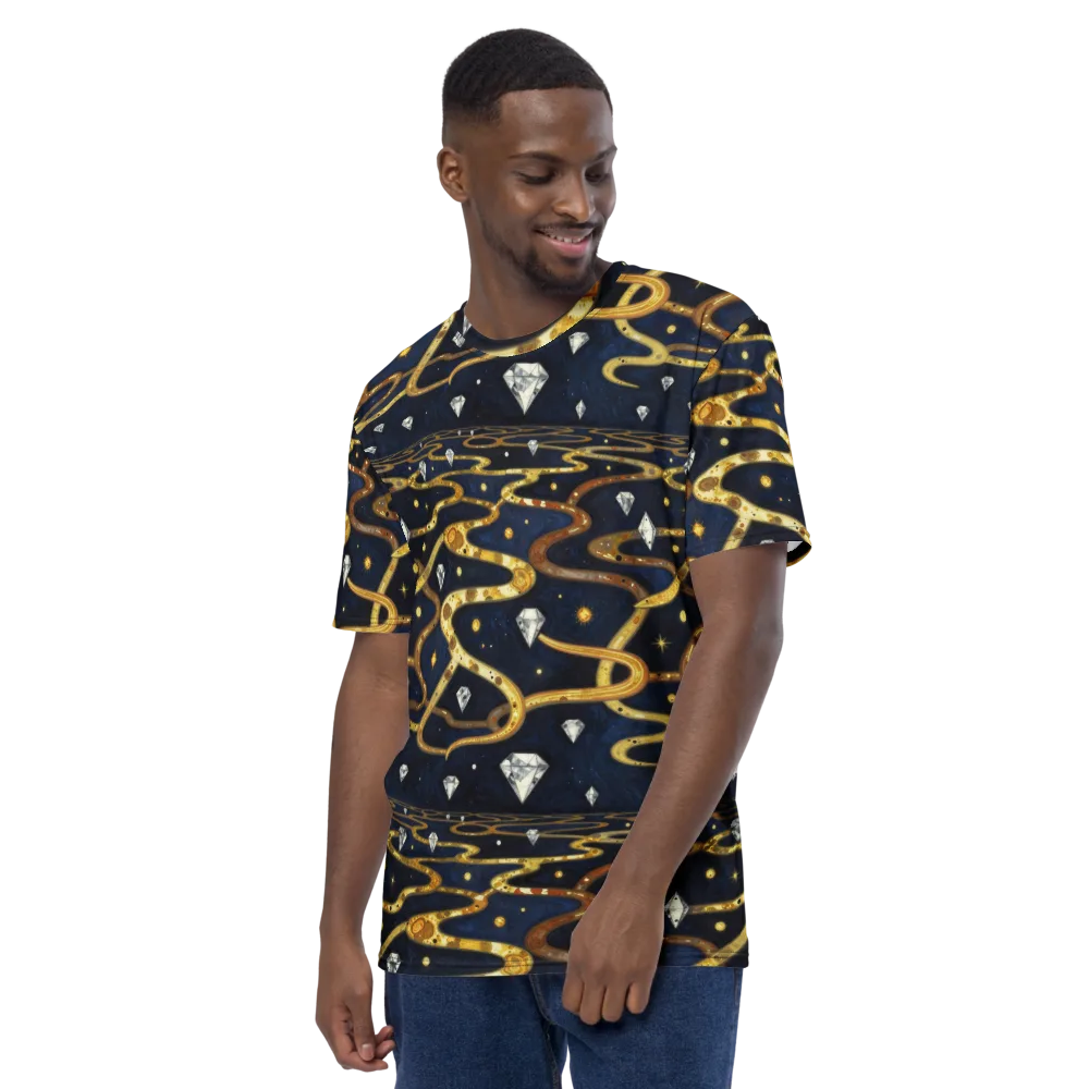 Celestial Goldway on Men's Crew Neck T-Shirt — Left