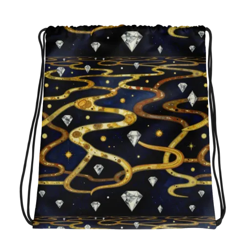 Celestial Goldway on a Drawstring Bag