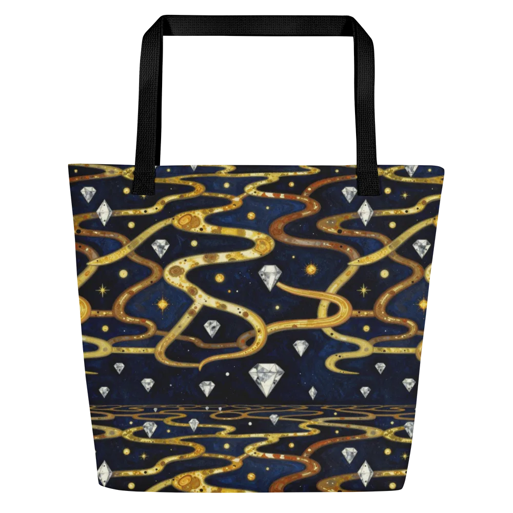 Celestial Goldway on Large Tote Bag W/ Pocket — Front
