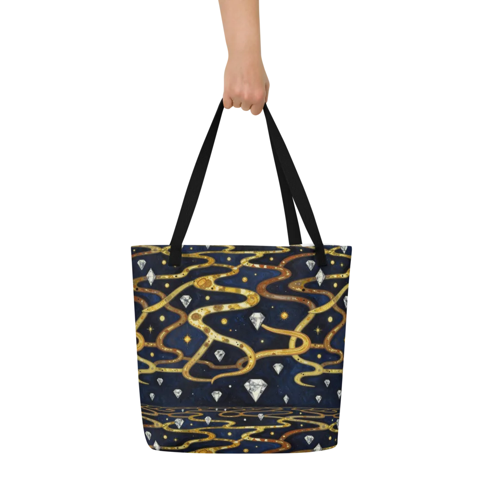 Celestial Goldway on Large Tote Bag W/ Pocket — Front