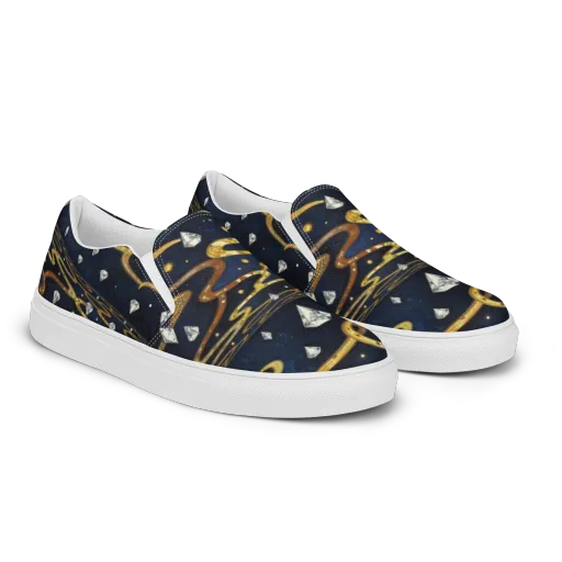 Celestial Goldway on a Women's Slip-On Canvas Shoes