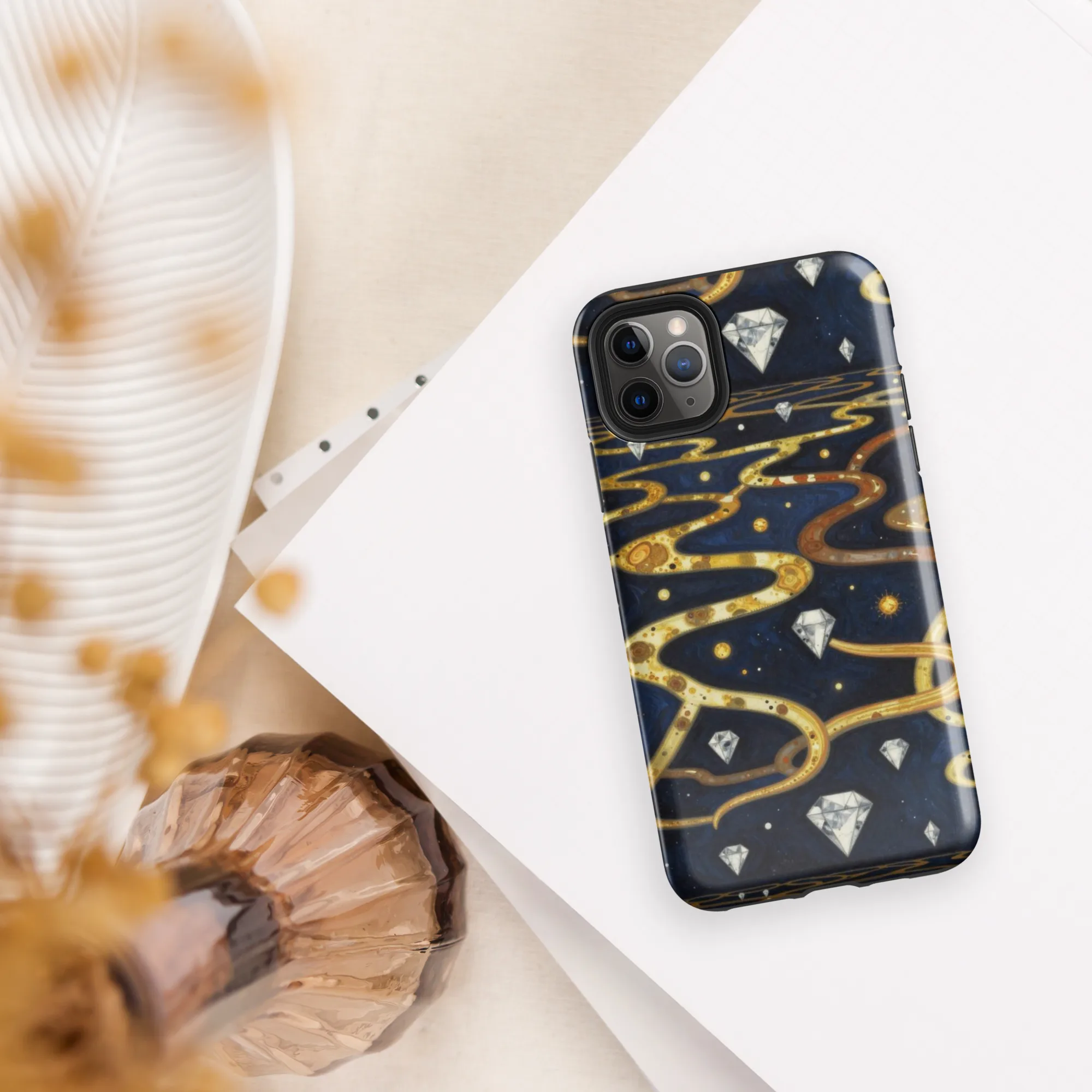 Celestial Goldway on Tough Case for iPhone® — Front