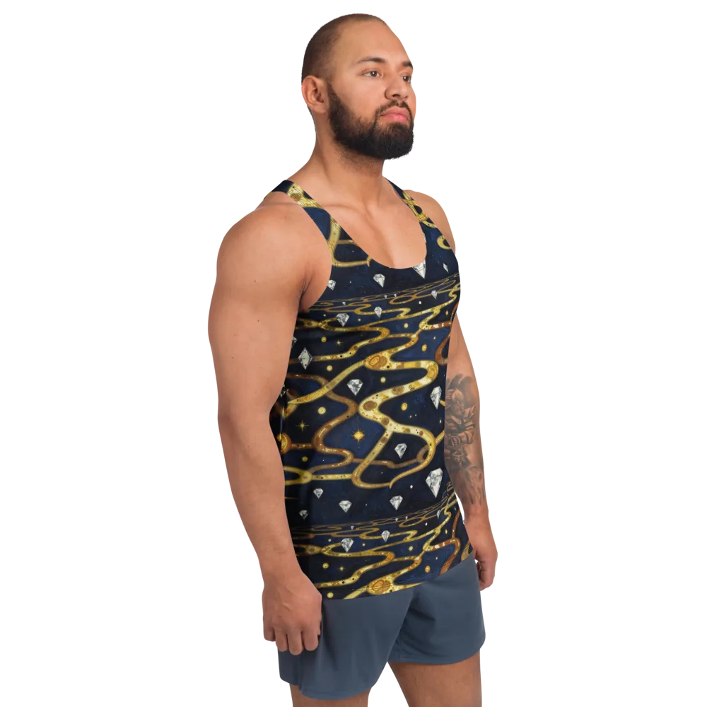 Celestial Goldway on Men's Tank Top — Right Front
