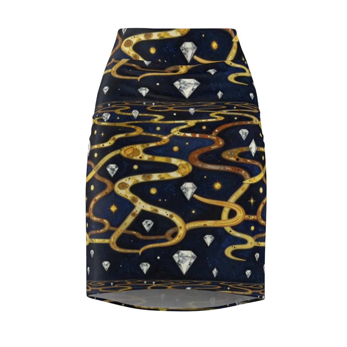 Celestial Goldway on Pencil Skirt — Front