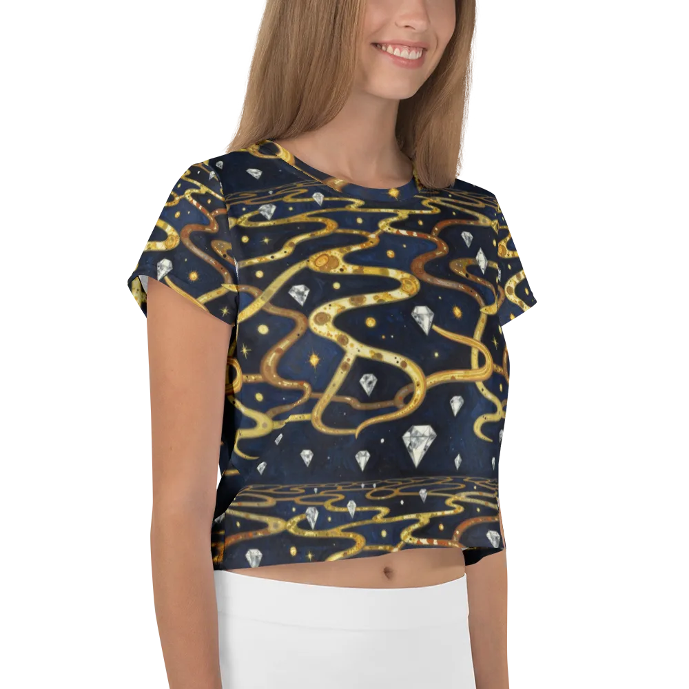 Celestial Goldway on Crop Tee — Right