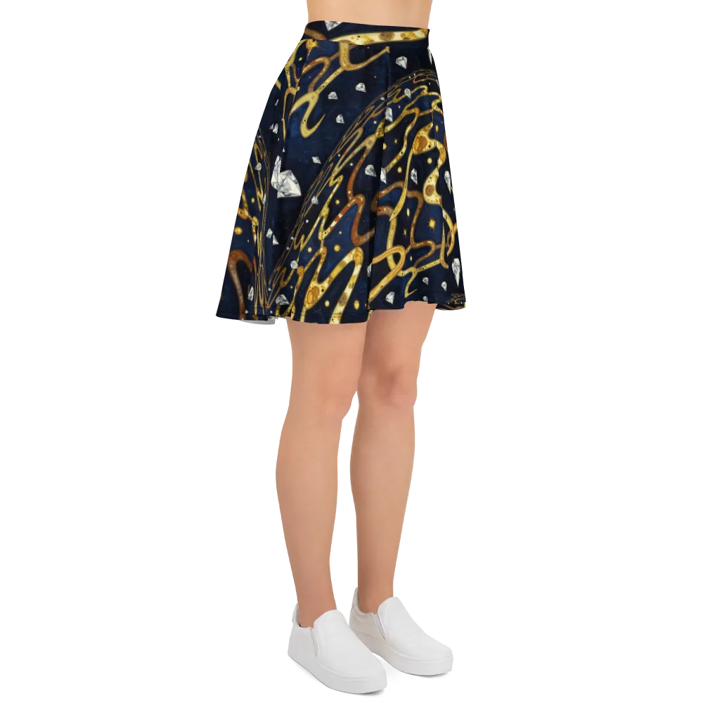 Celestial Goldway on Skater Skirt — Right