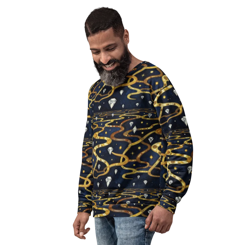 Celestial Goldway on Sweatshirt — Left Front