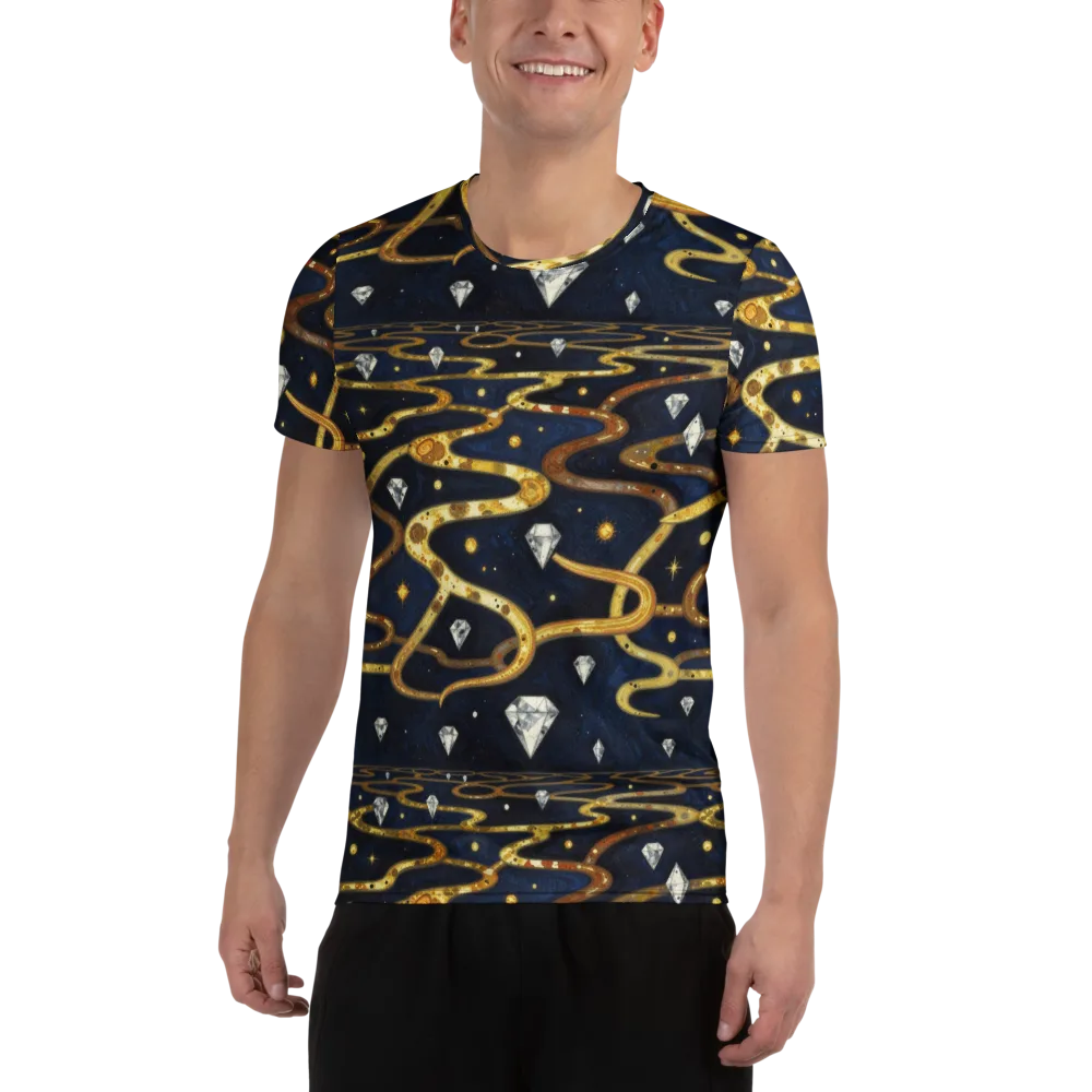 Celestial Goldway on Men's Athletic T-Shirt — Front