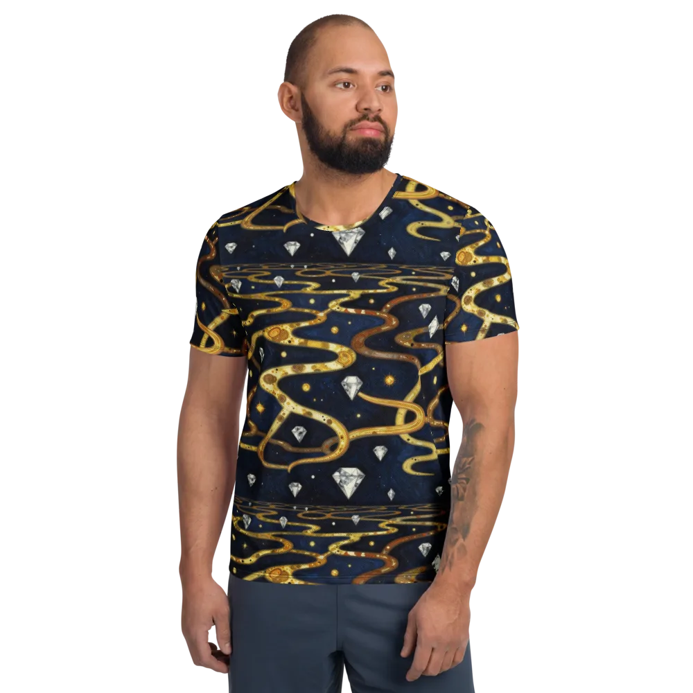 Celestial Goldway on Men's Athletic T-Shirt — Front