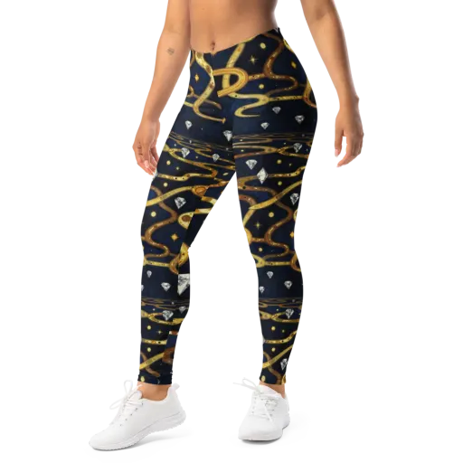 Celestial Goldway on a Leggings
