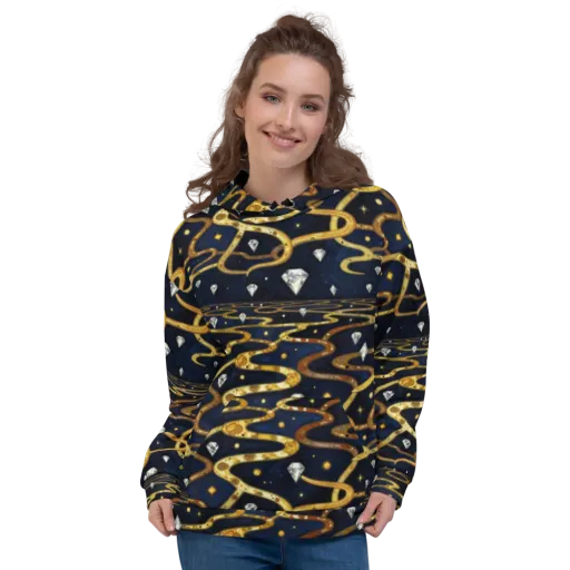 Celestial Goldway on a Hoodie