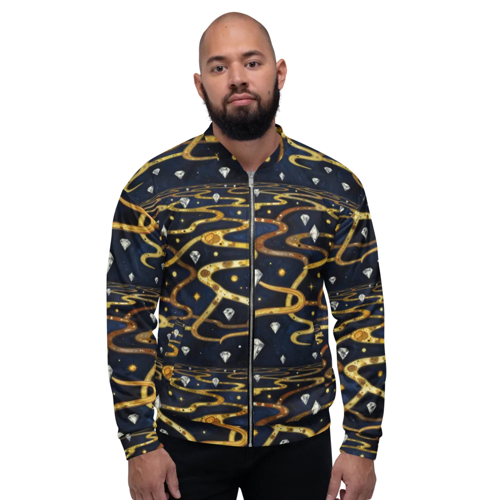 Celestial Goldway on Bomber Jacket — Front