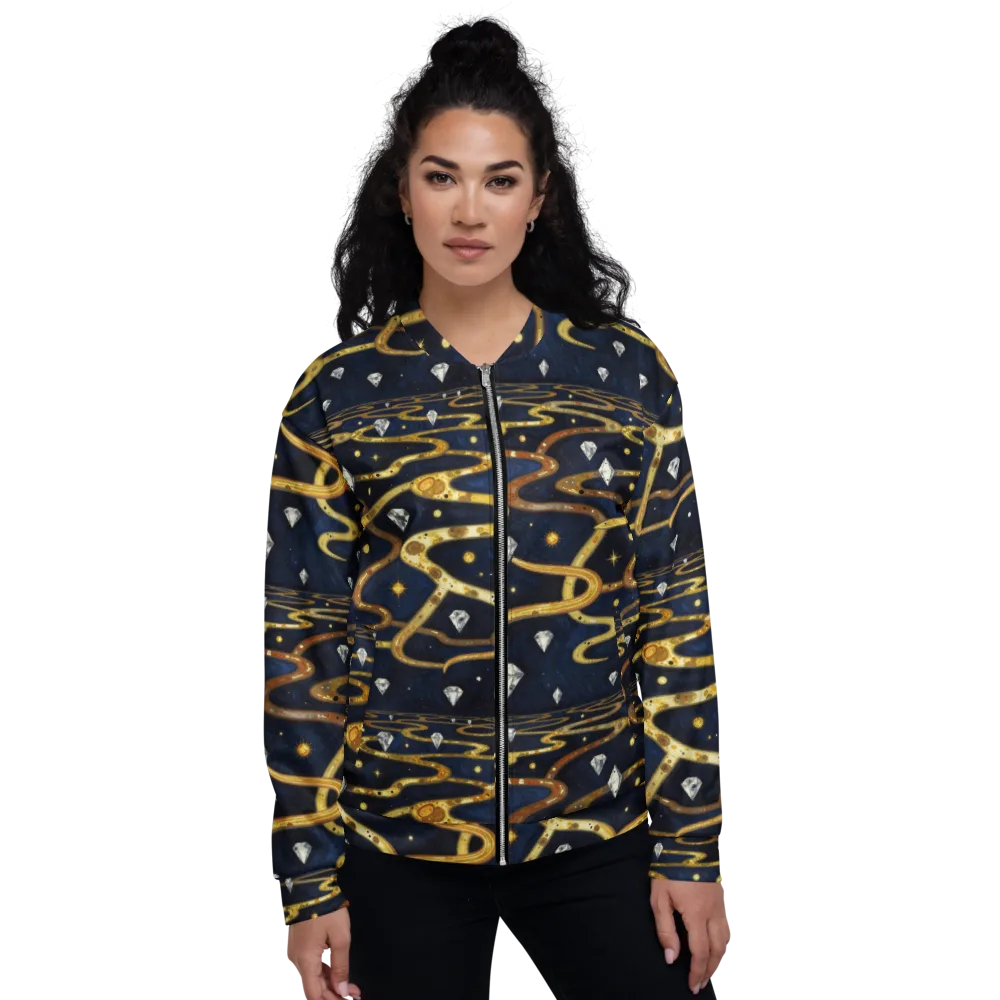 Celestial Goldway on Bomber Jacket — Front