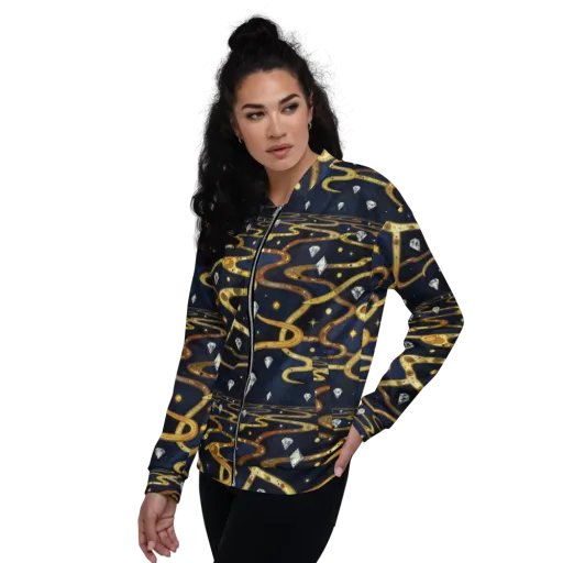 Celestial Goldway on a Bomber Jacket