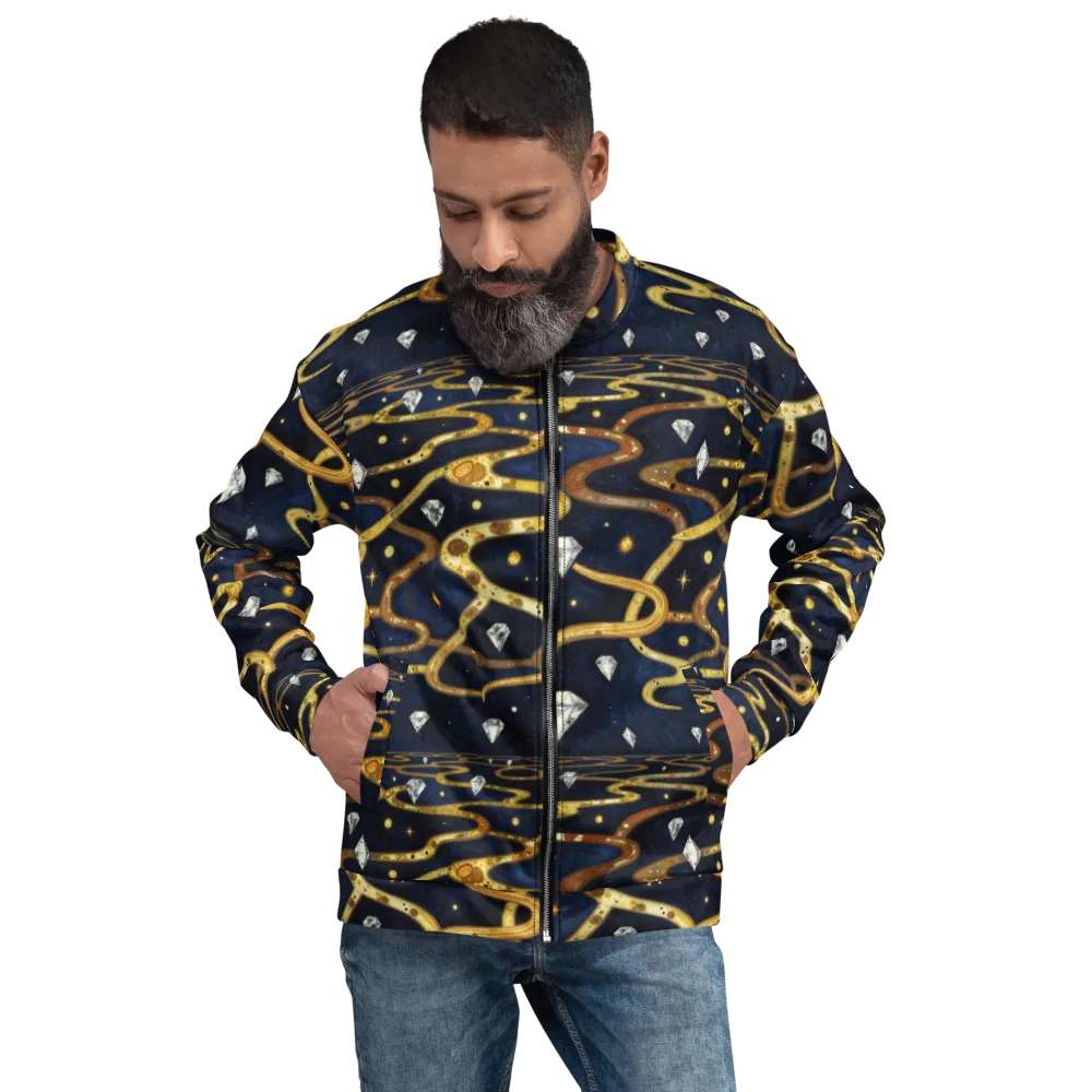 Celestial Goldway on Bomber Jacket — Front