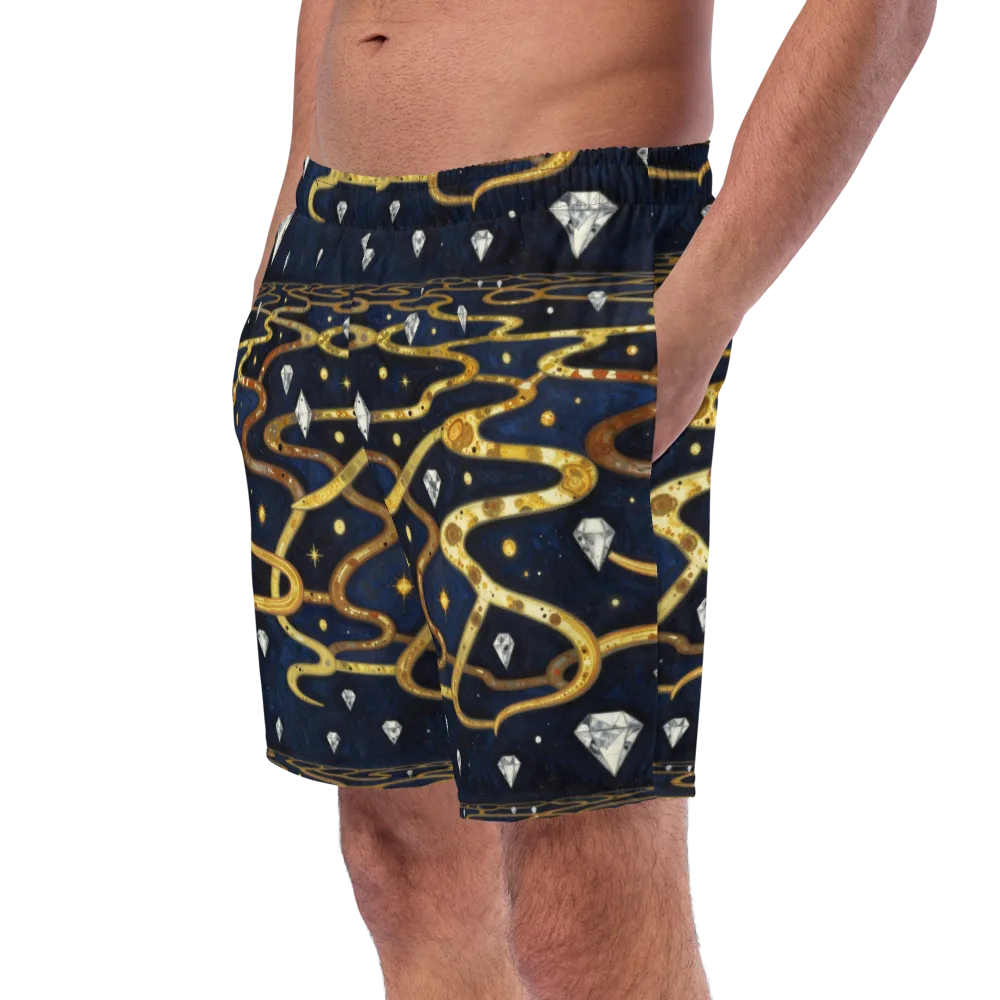 Celestial Goldway on Swim Trunks — Left Front