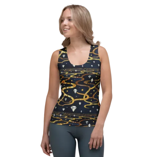 Celestial Goldway on a Women's Tank Top