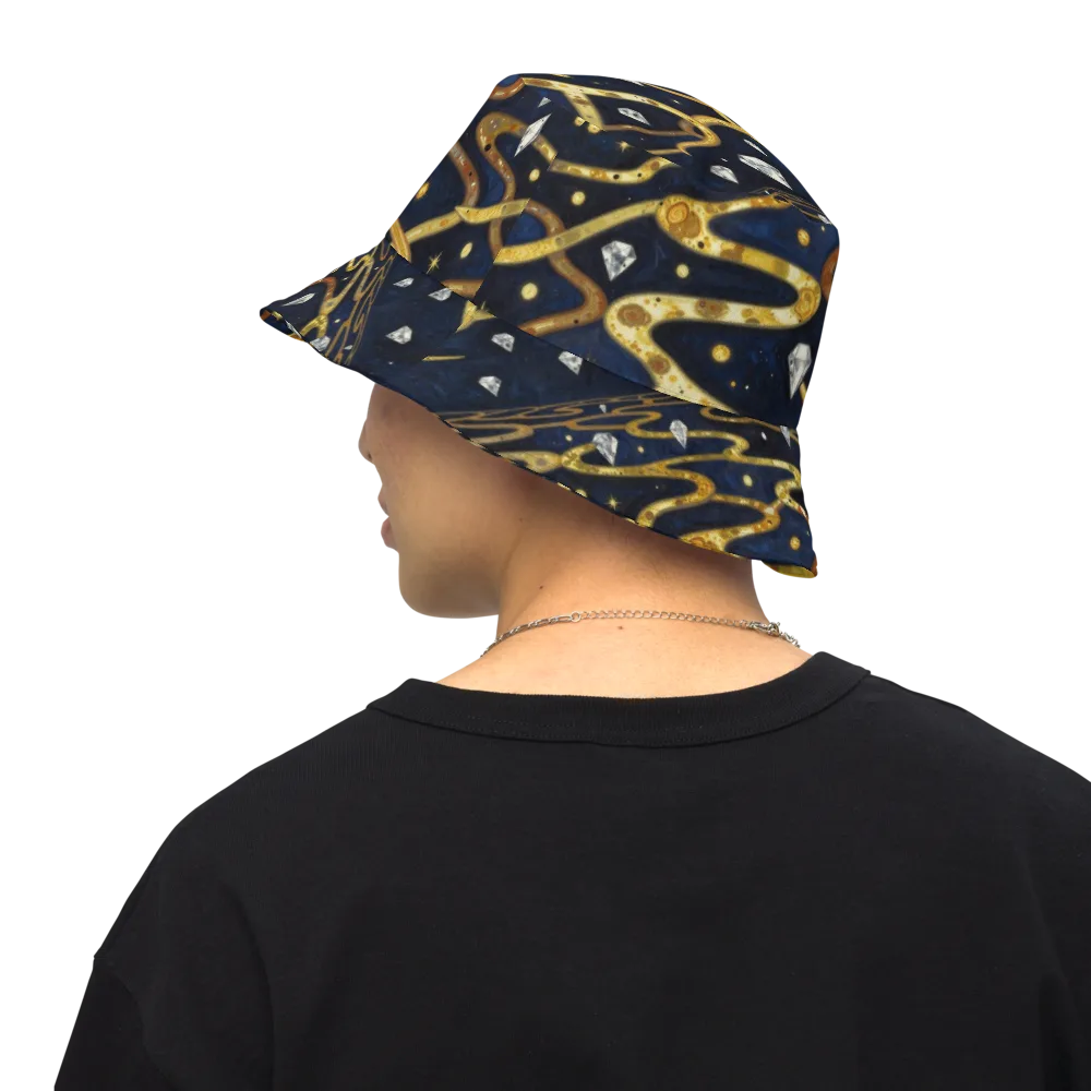 Celestial Goldway on Reversible Bucket Hat — Back Inside