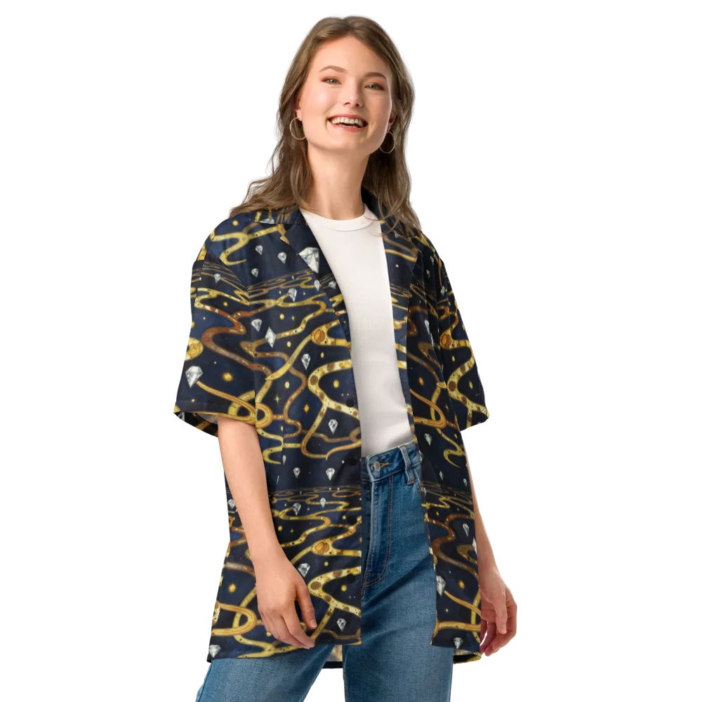 Celestial Goldway on Button Shirt — Front