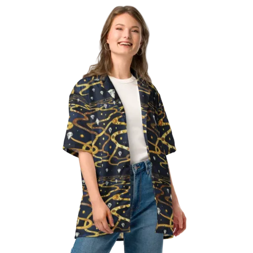 Celestial Goldway on a Button Shirt