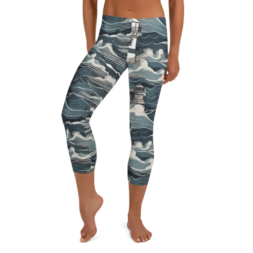 Beacon in the Blue on a Capri Leggings