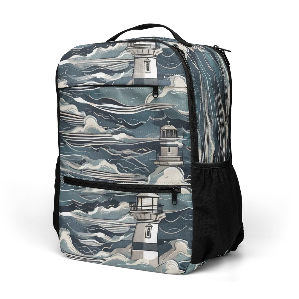 Beacon in the Blue on Utility Backpack — Left Front