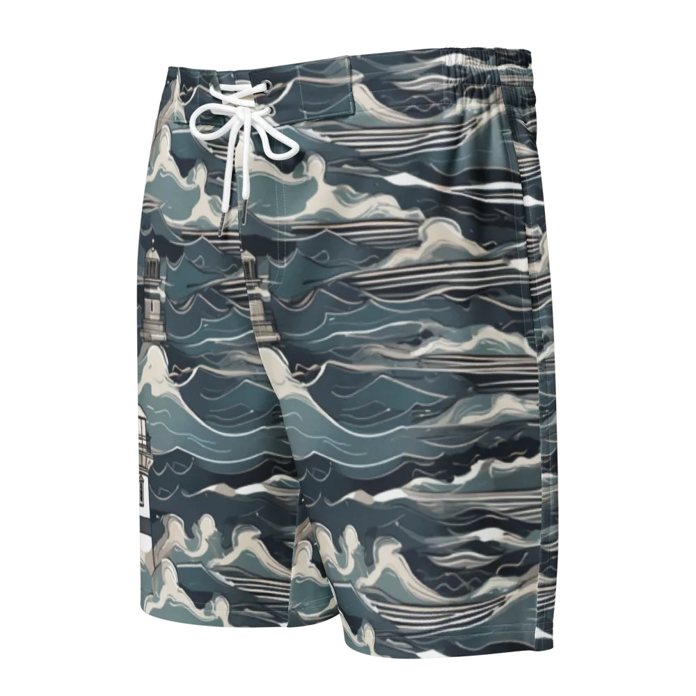 Beacon in the Blue on Men's Board Shorts — Front