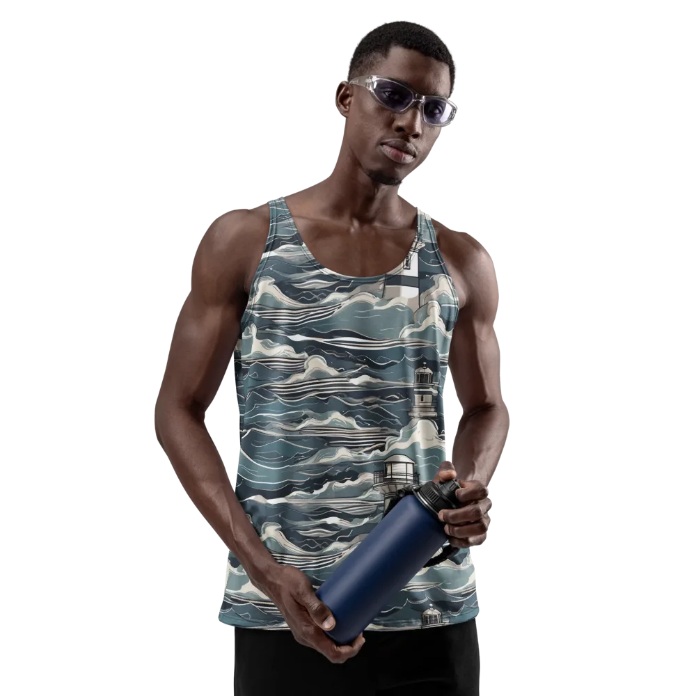 Beacon in the Blue on Men's Tank Top — Front