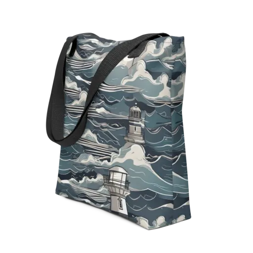Beacon in the Blue on a Tote Bag