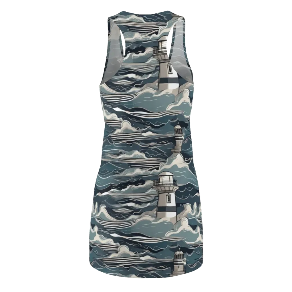 Beacon in the Blue on Racerback Dress — Back