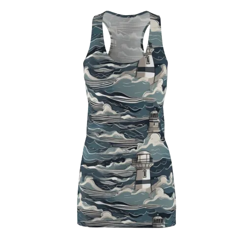 Beacon in the Blue on a Racerback Dress