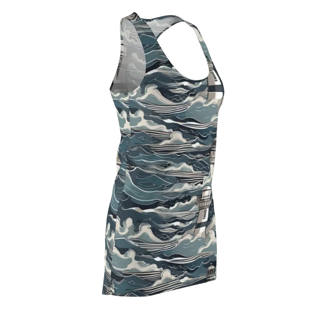 Beacon in the Blue on Racerback Dress — Front Side