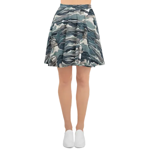Beacon in the Blue on a Skater Skirt