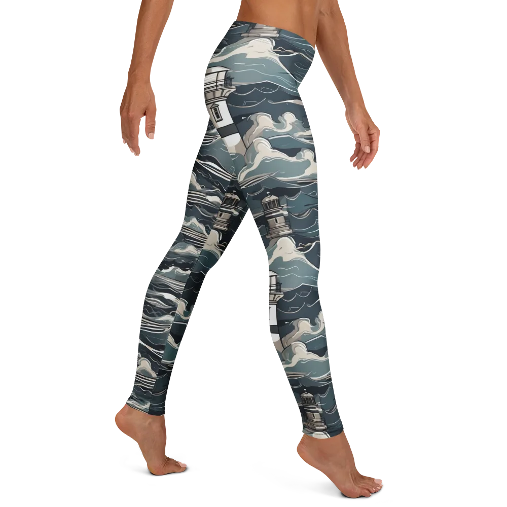 Beacon in the Blue on Leggings — Right