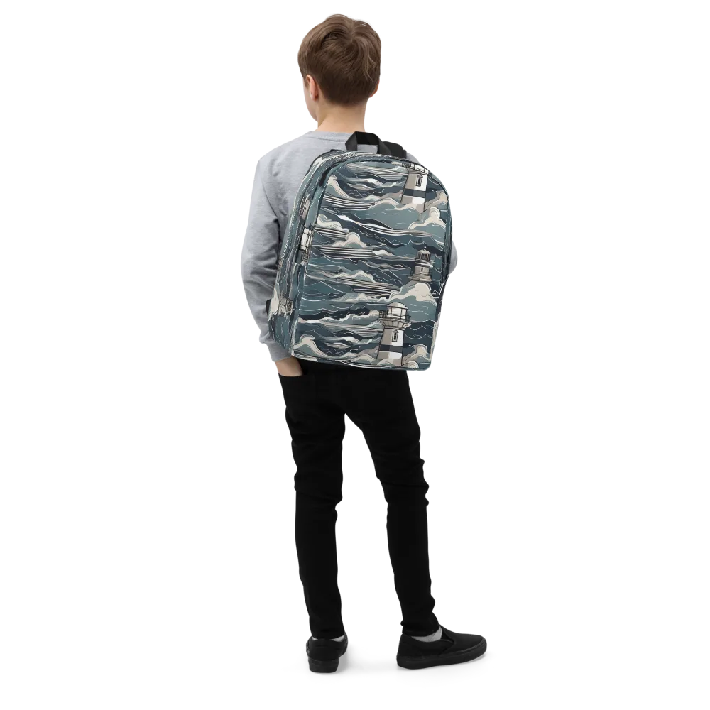 Beacon in the Blue on Minimalist Backpack — Right Front