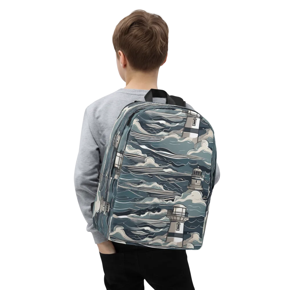 Beacon in the Blue on Minimalist Backpack — Zoomed-in