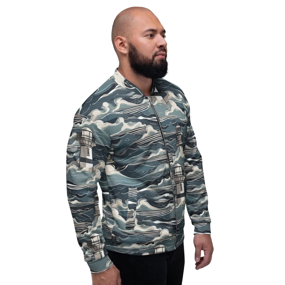 Beacon in the Blue on Bomber Jacket — Right