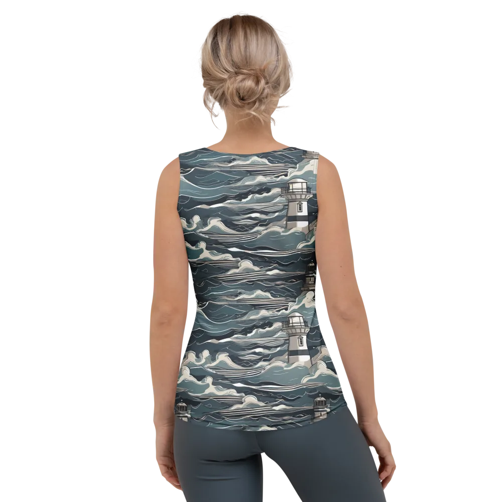 Beacon in the Blue on Women's Tank Top — Back