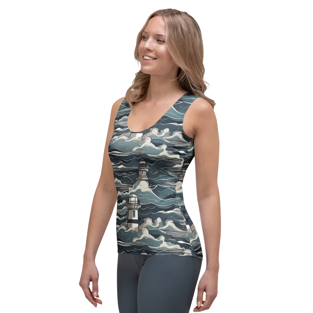 Beacon in the Blue on Women's Tank Top — Left Front