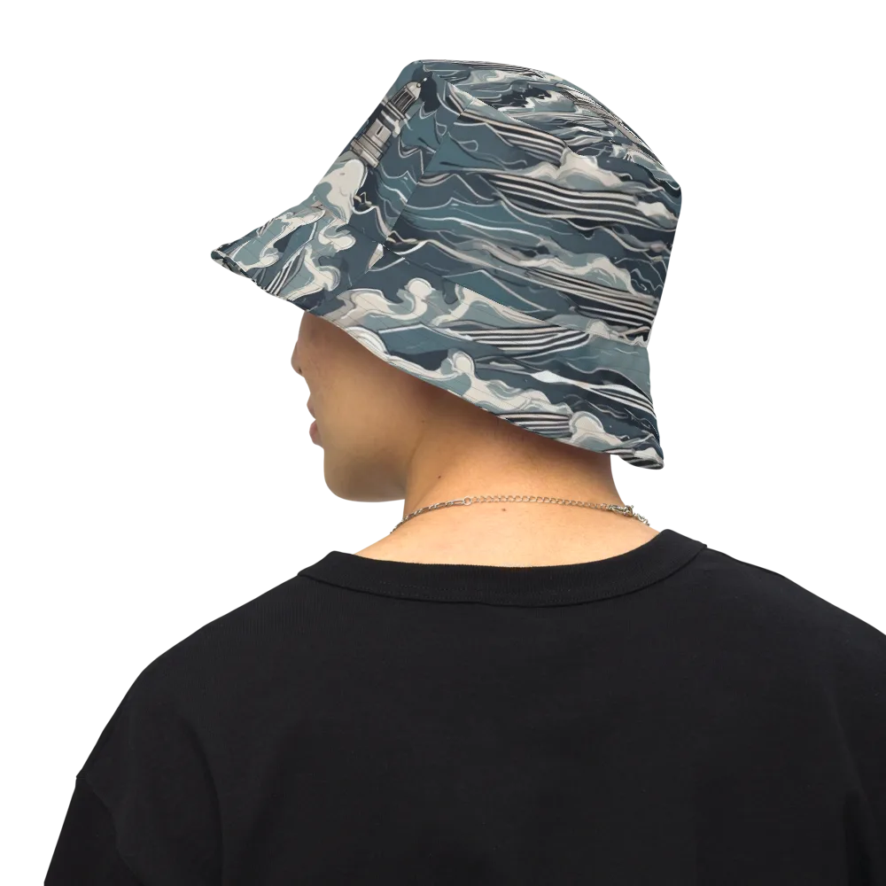 Beacon in the Blue on Reversible Bucket Hat — Back Inside